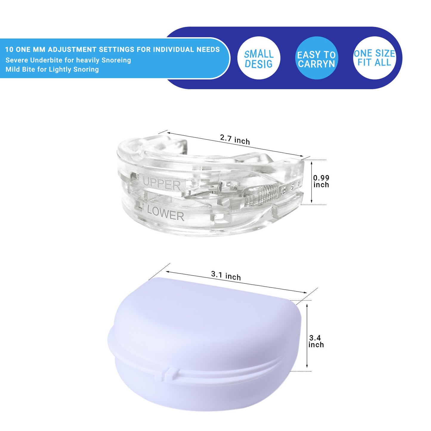 Beguz™ 3-in-1 Sleep Solution – Stop Snoring & Enjoy Deep, Peaceful Sleep
