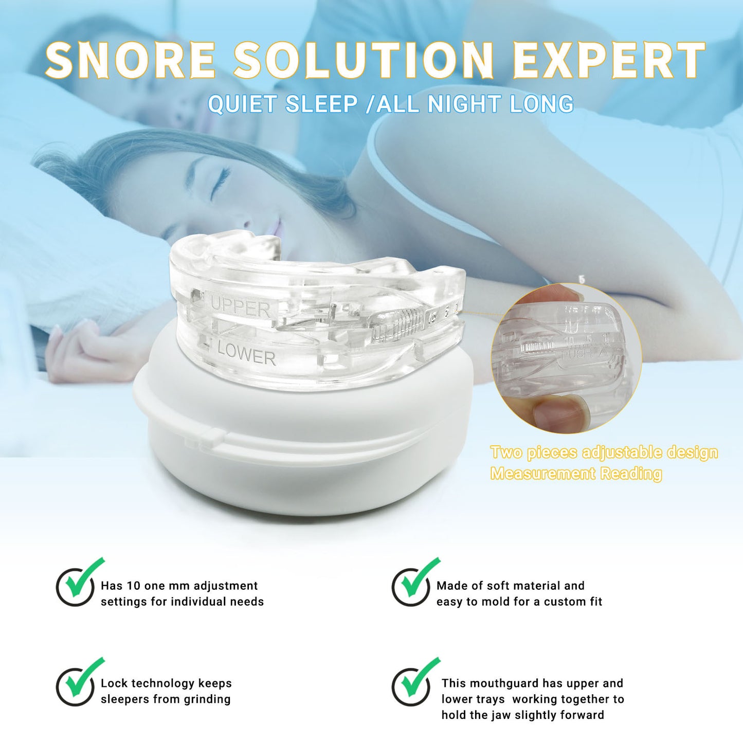 Beguz™ 3-in-1 Sleep Solution – Stop Snoring & Enjoy Deep, Peaceful Sleep